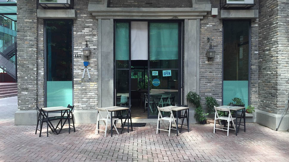 cafe cóc mẫu thiết kế quán cafe vỉa hè Pendecor