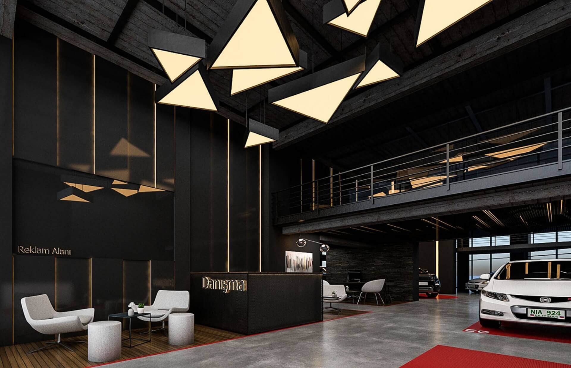 thi cong showroom Pendecor