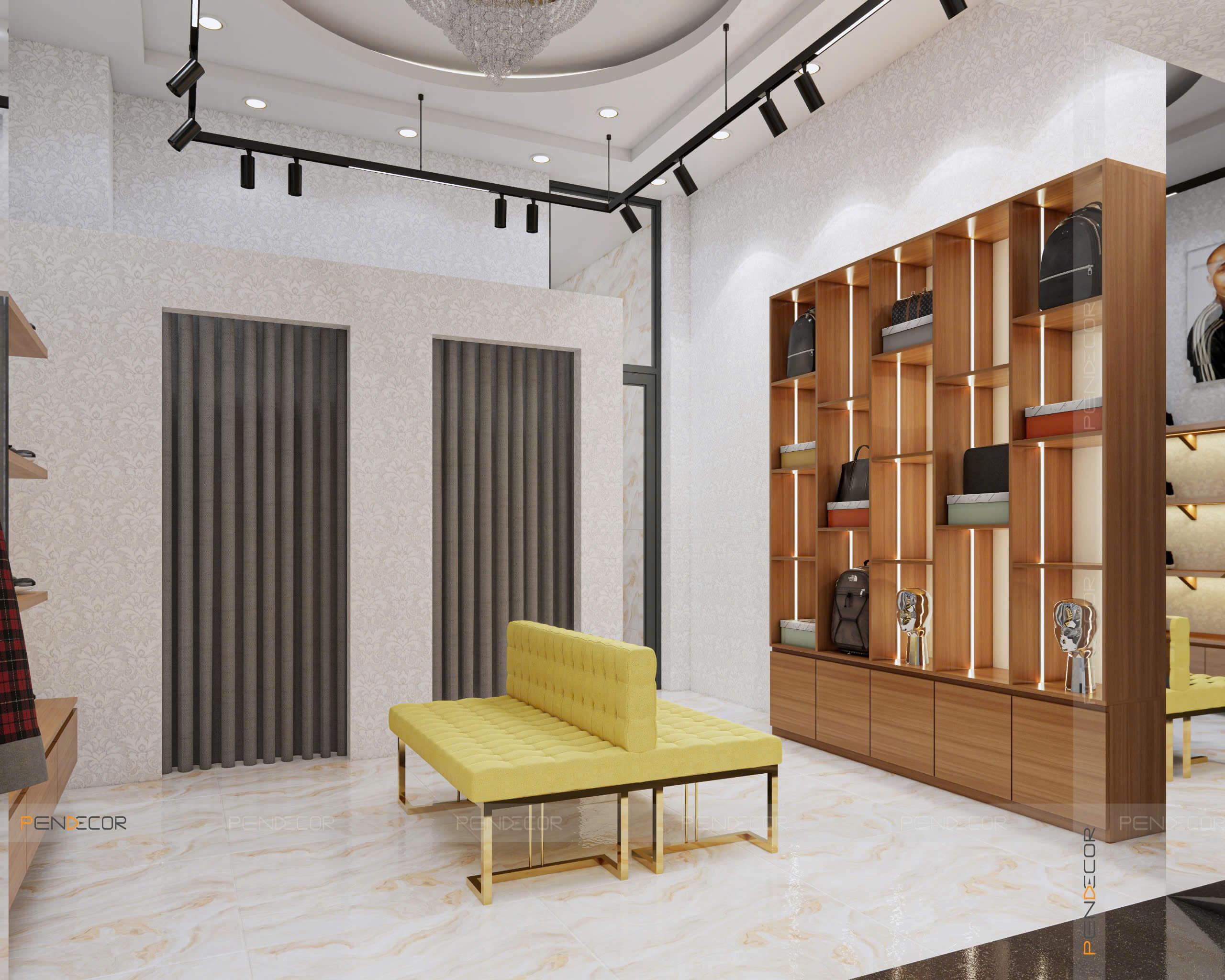 Thiết Kế Shop Quần Áo Nam Kim Chung