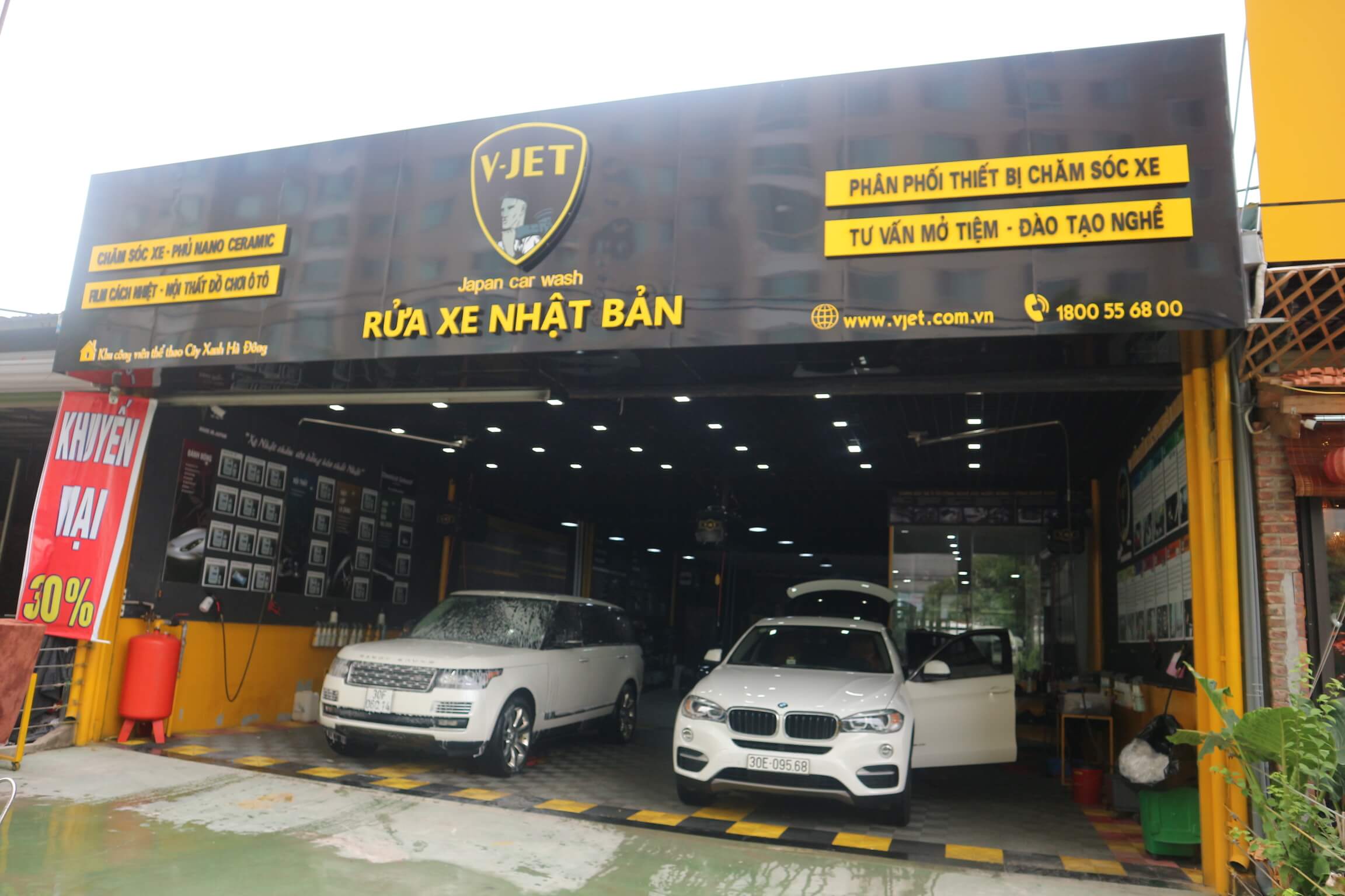 chi phí mở quán rửa xe oto Pendecor