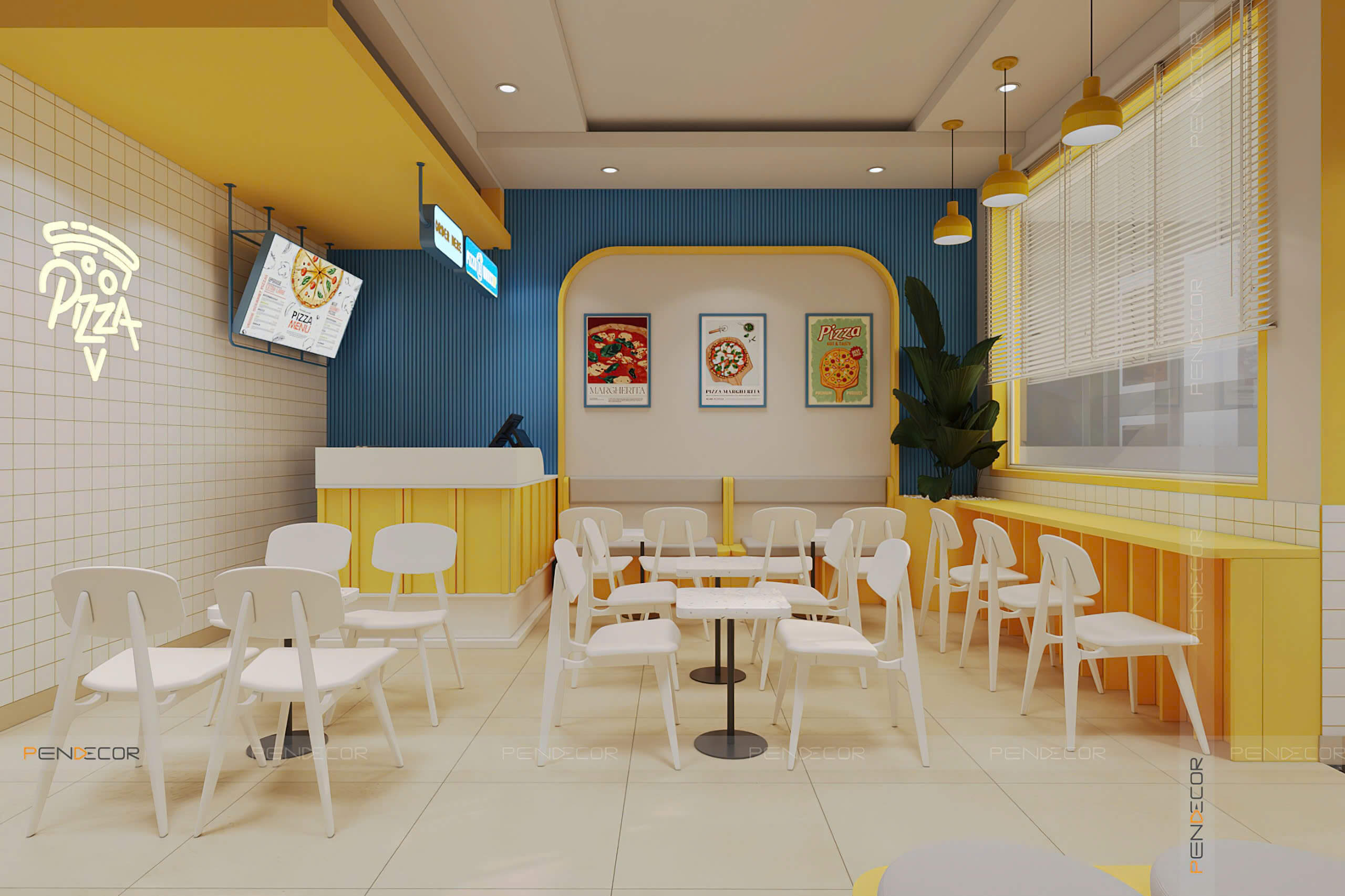 Thiết Kế Tiệm Bánh Pizza Whassup