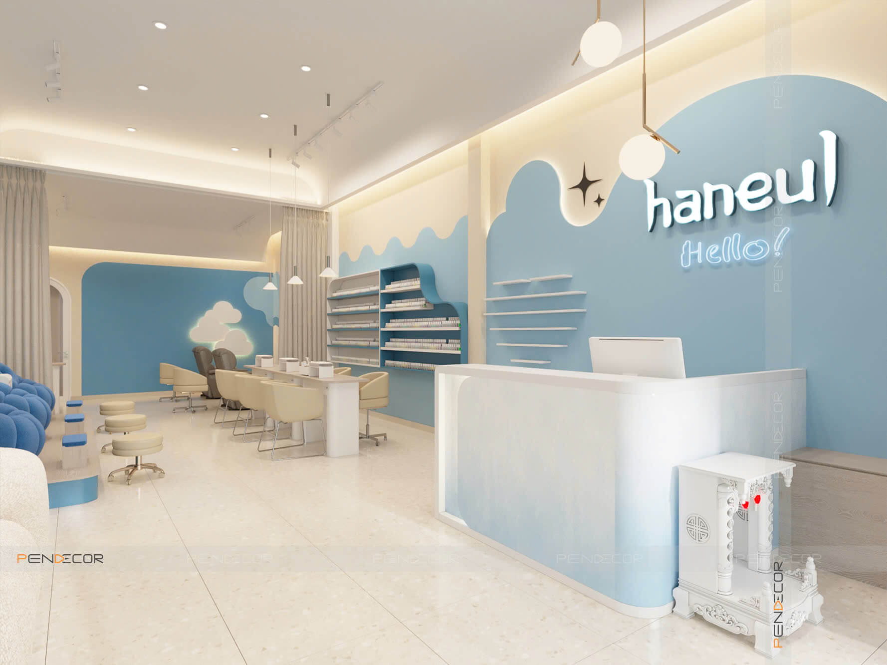 Thiết Kế Tiệm Nail Haneul