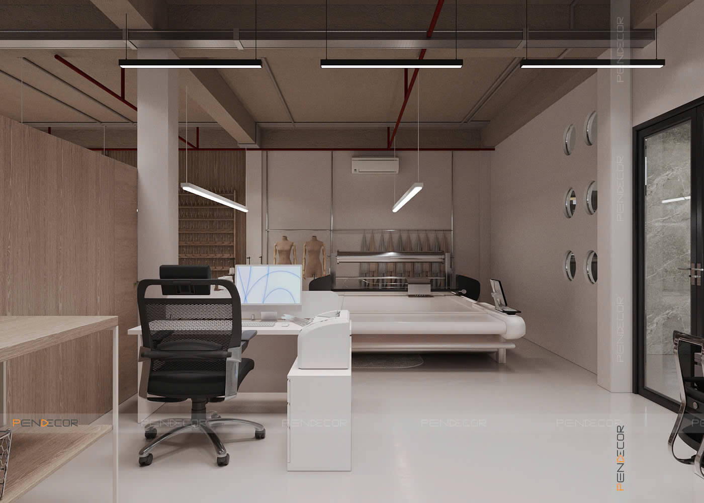 Thiết Kế Showroom Phi Loan (Trệt + Mặt Tiền)