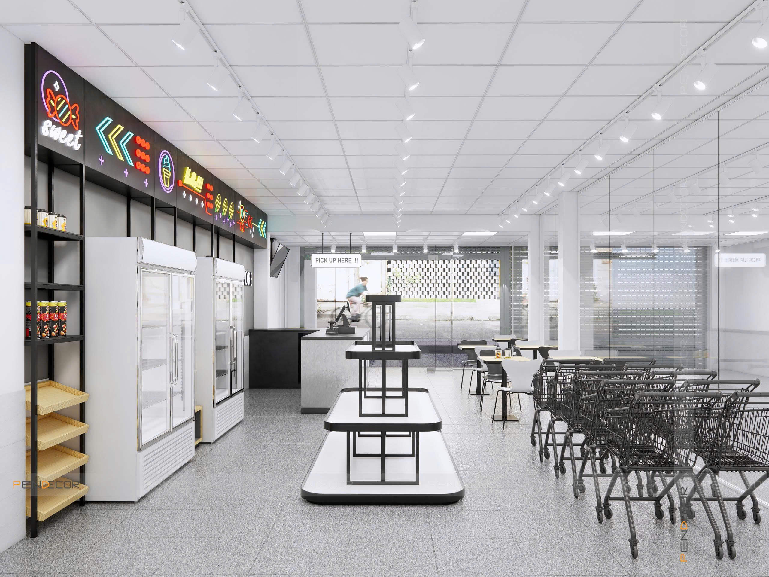 Thiết Kế Siêu Thị Mini Mix Store