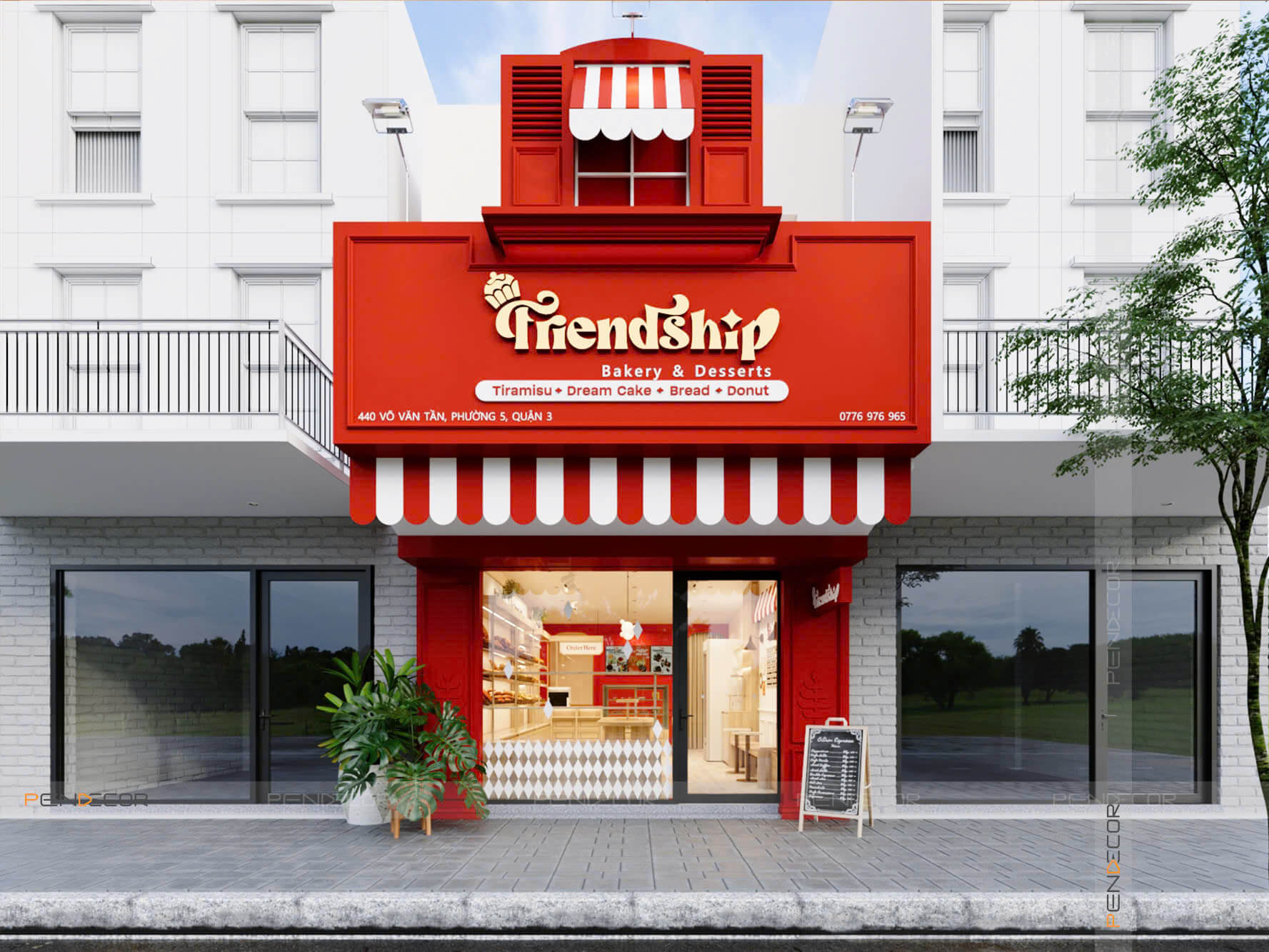 Thiết Kế Tiệm Bánh Friendship