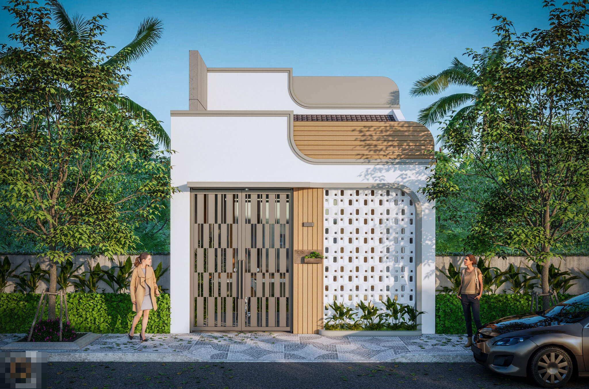 hình ảnh mặt tiền nhà ống đẹp Pendecor