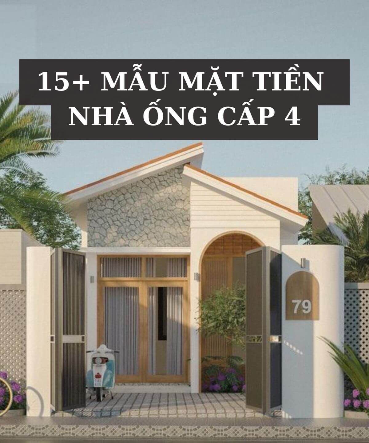 mẫu mặt tiền nhà ống cấp 4 Pendecor