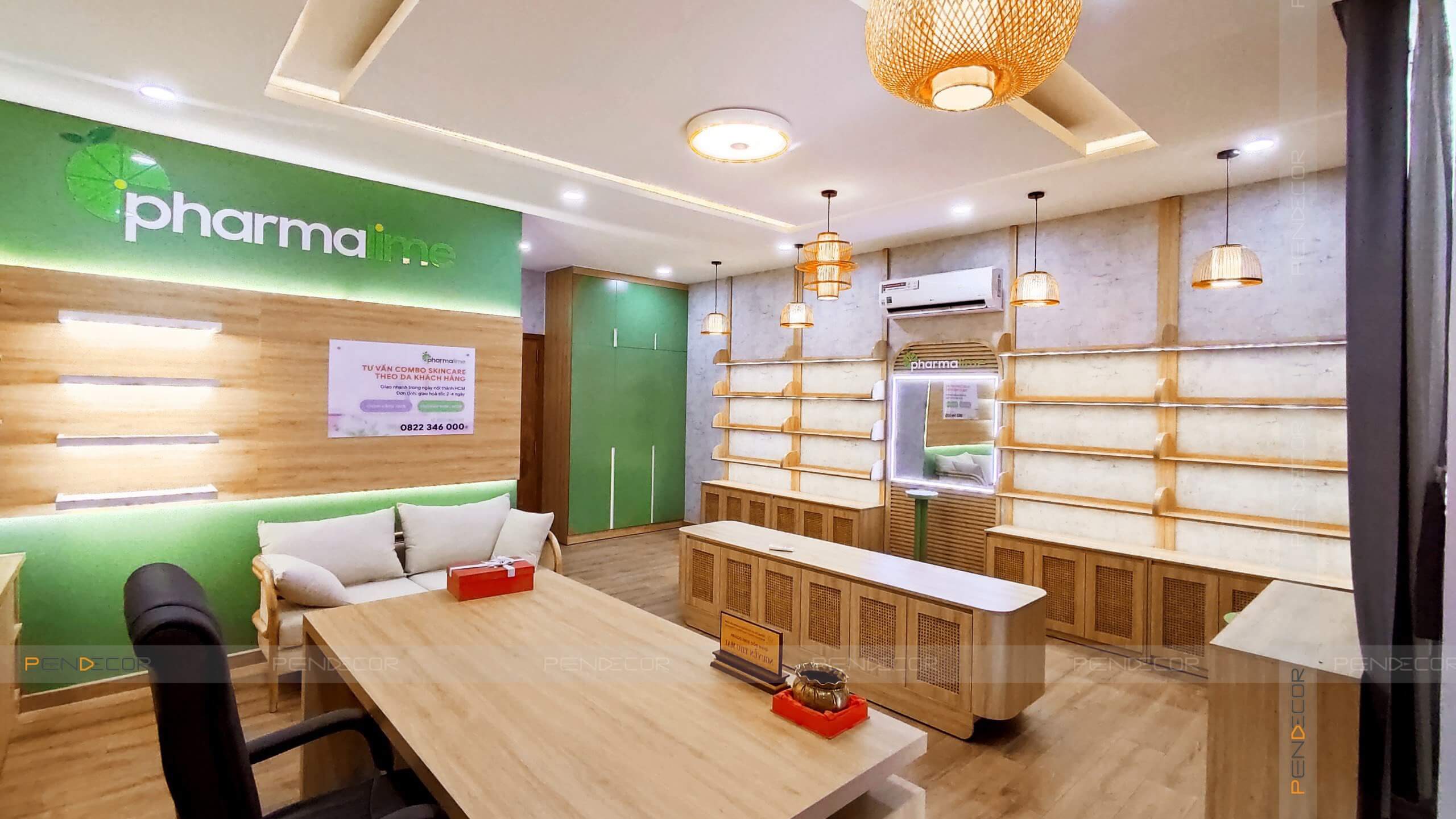 thi cong shop dien thoai Pendecor