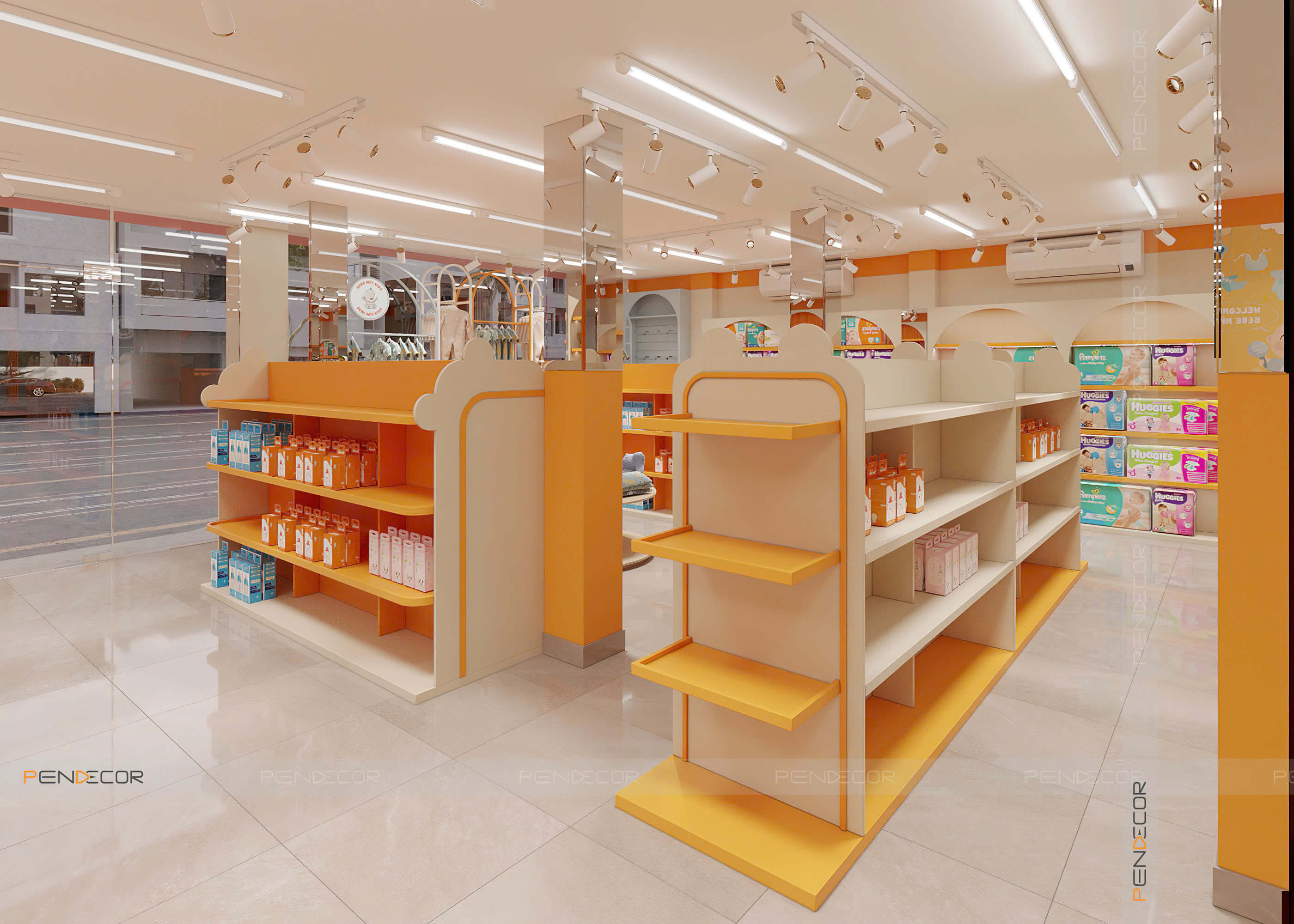 Thiết Kế Siêu Thị Bebe Mít Kids