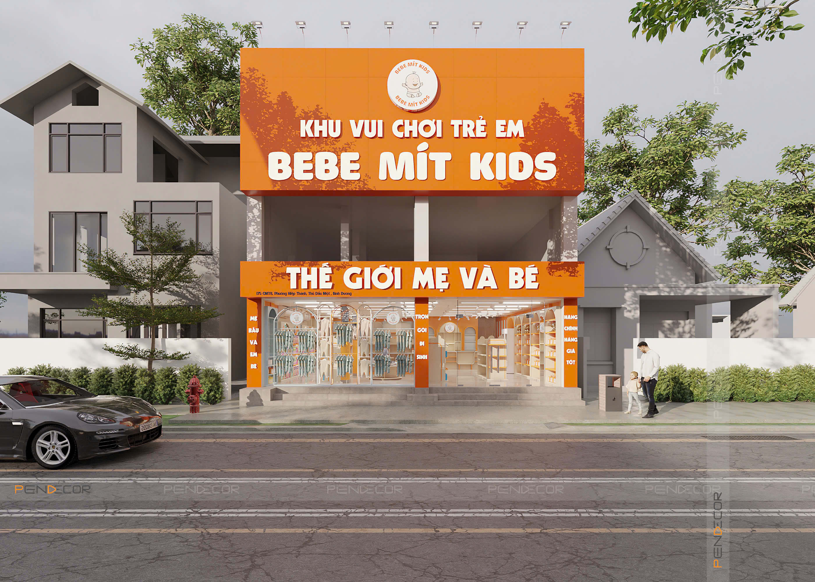 Thiết Kế Siêu Thị Bebe Mít Kids