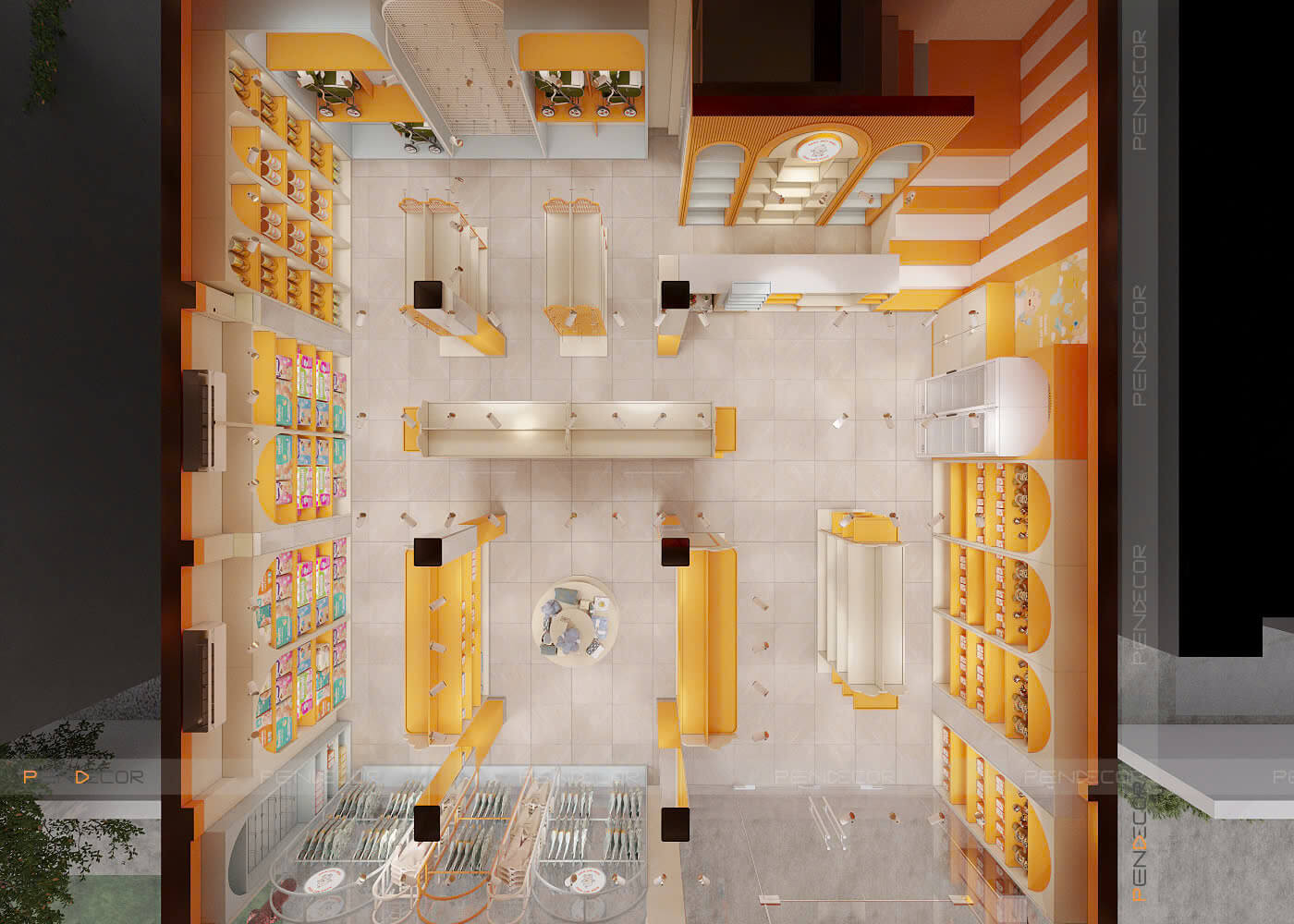 Thiết Kế Siêu Thị Bebe Mít Kids