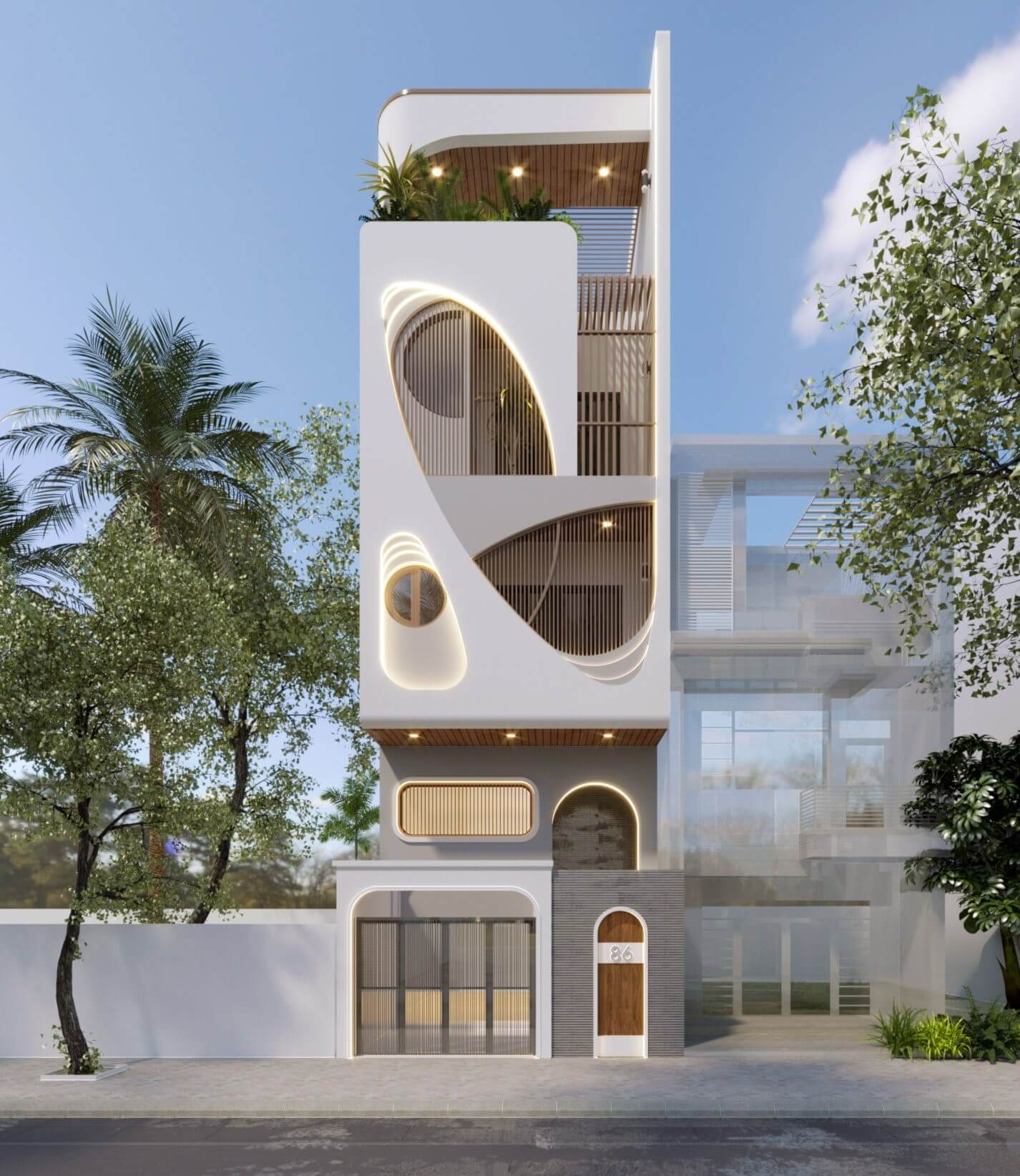 mẫu mặt tiền nhà 5m Pendecor