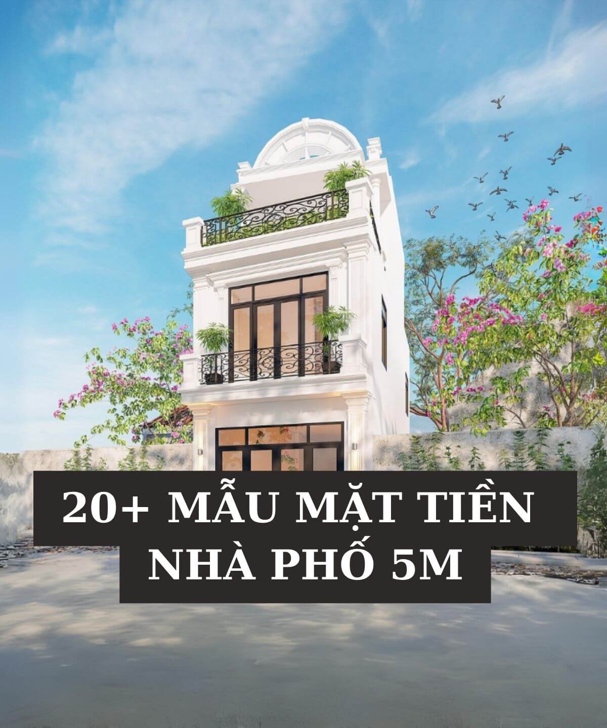 mặt tiền nhà phố 5m Pendecor