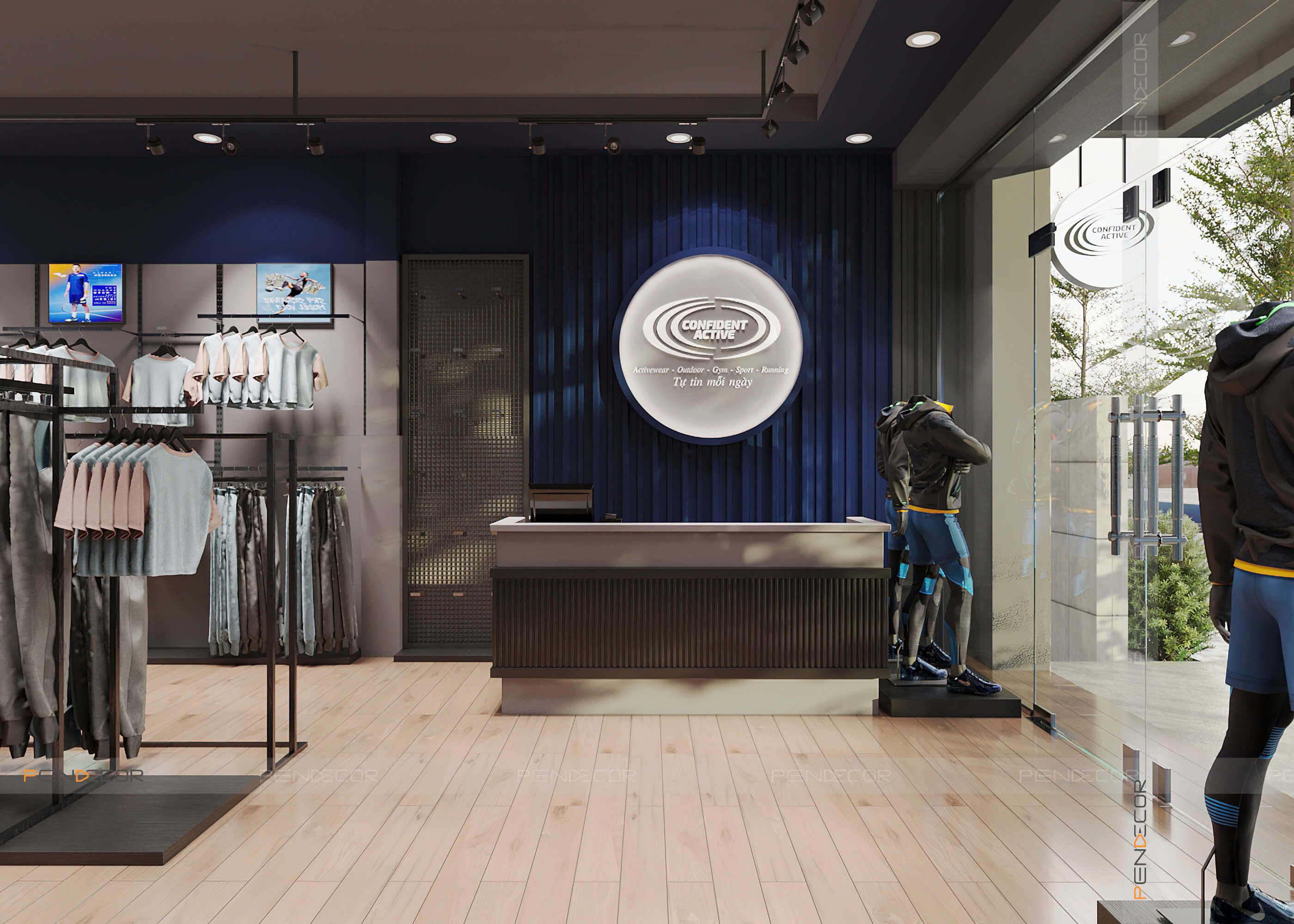 Thiết Kế Shop Thể Thao Confident Active
