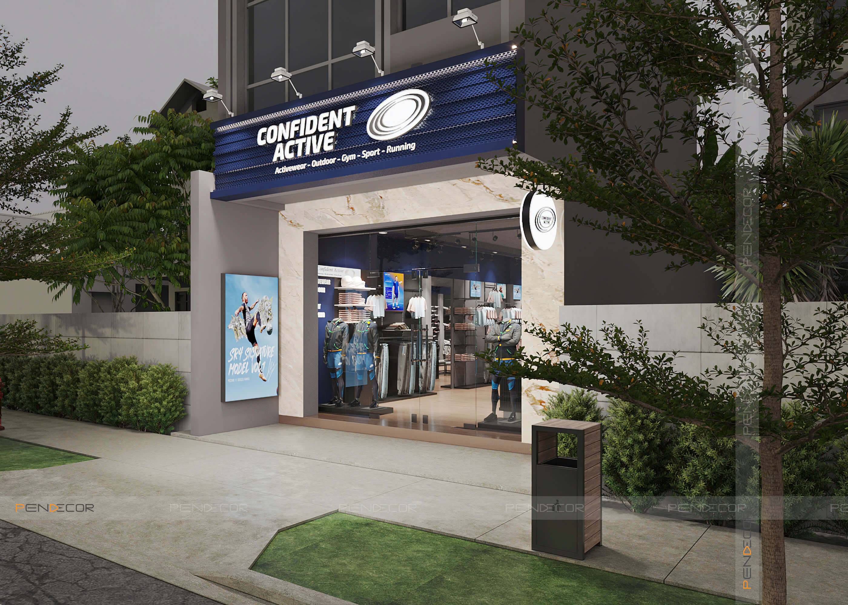 Thiết Kế Shop Thể Thao Confident Active
