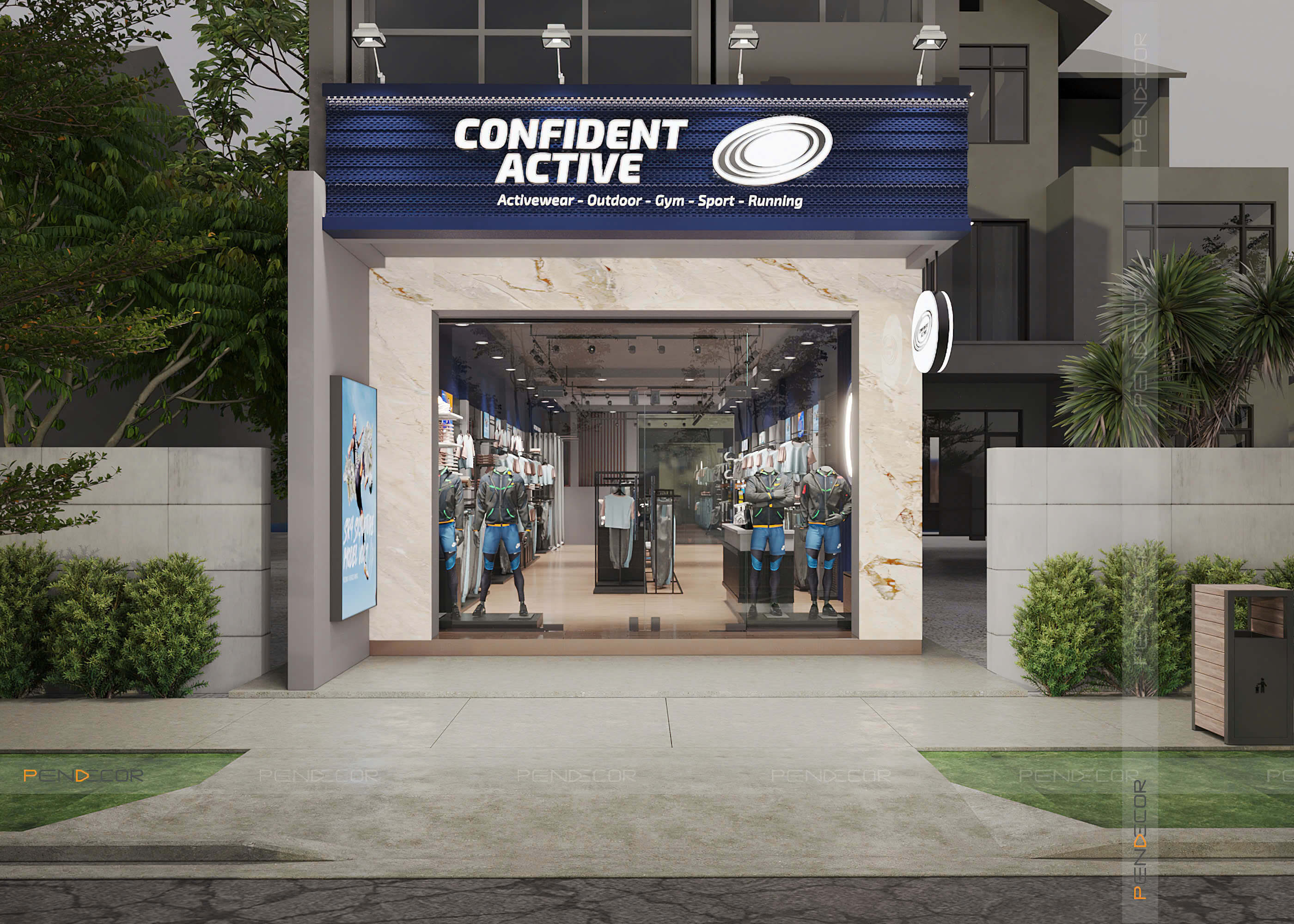 Thiết Kế Shop Thể Thao Confident Active