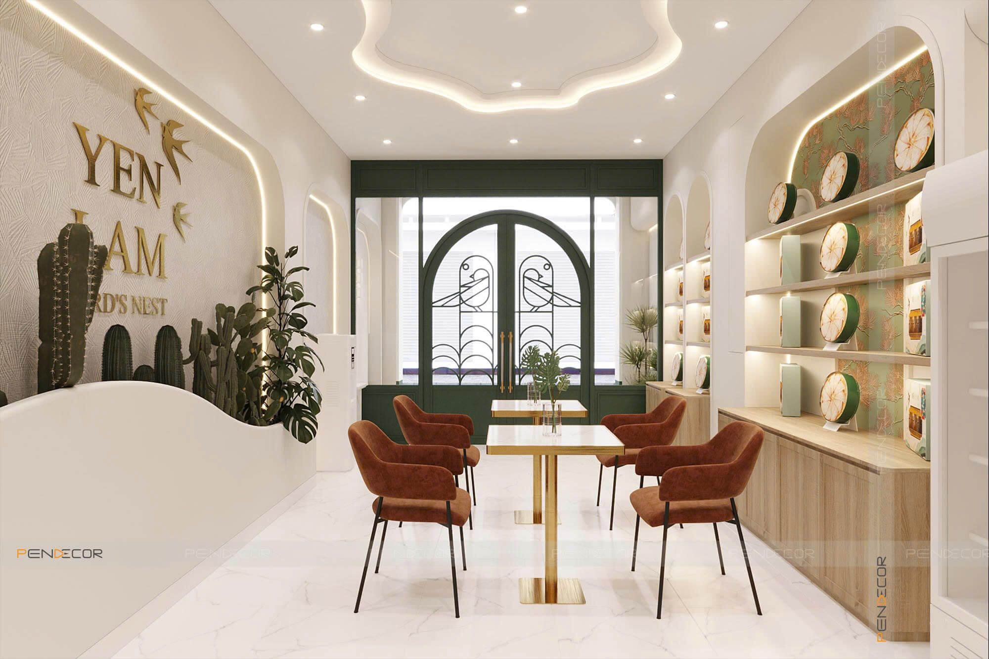 Thiết Kế Cửa Hàng Yến Sào Yến Lam