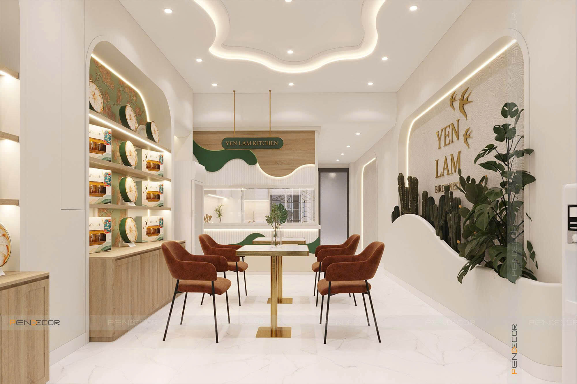 Thiết Kế Cửa Hàng Yến Sào Yến Lam