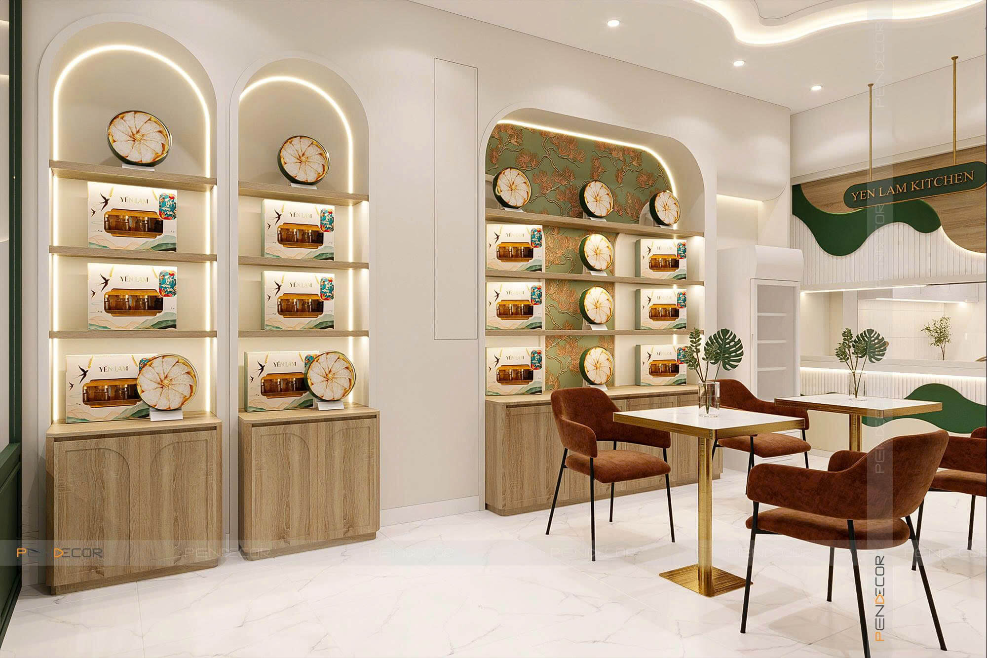 Thiết Kế Cửa Hàng Yến Sào Yến Lam