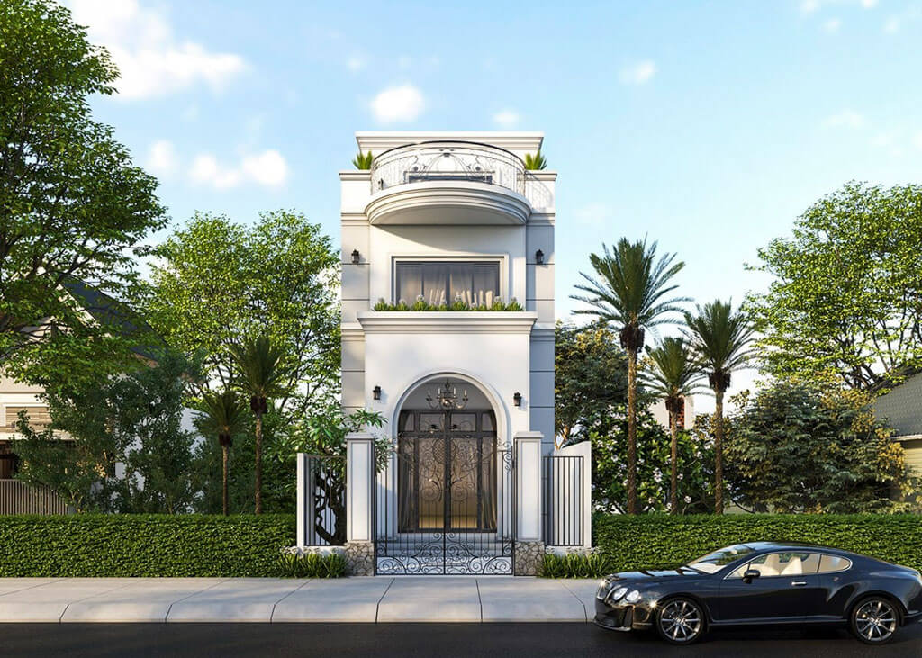 nhà ống tân cổ điển 2 mặt tiền Pendecor