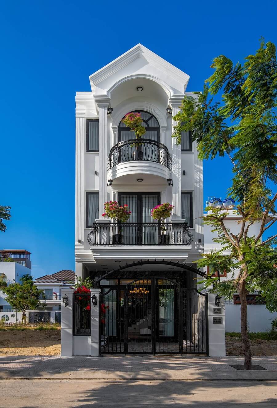 mặt tiền nhà ống tân cổ điển