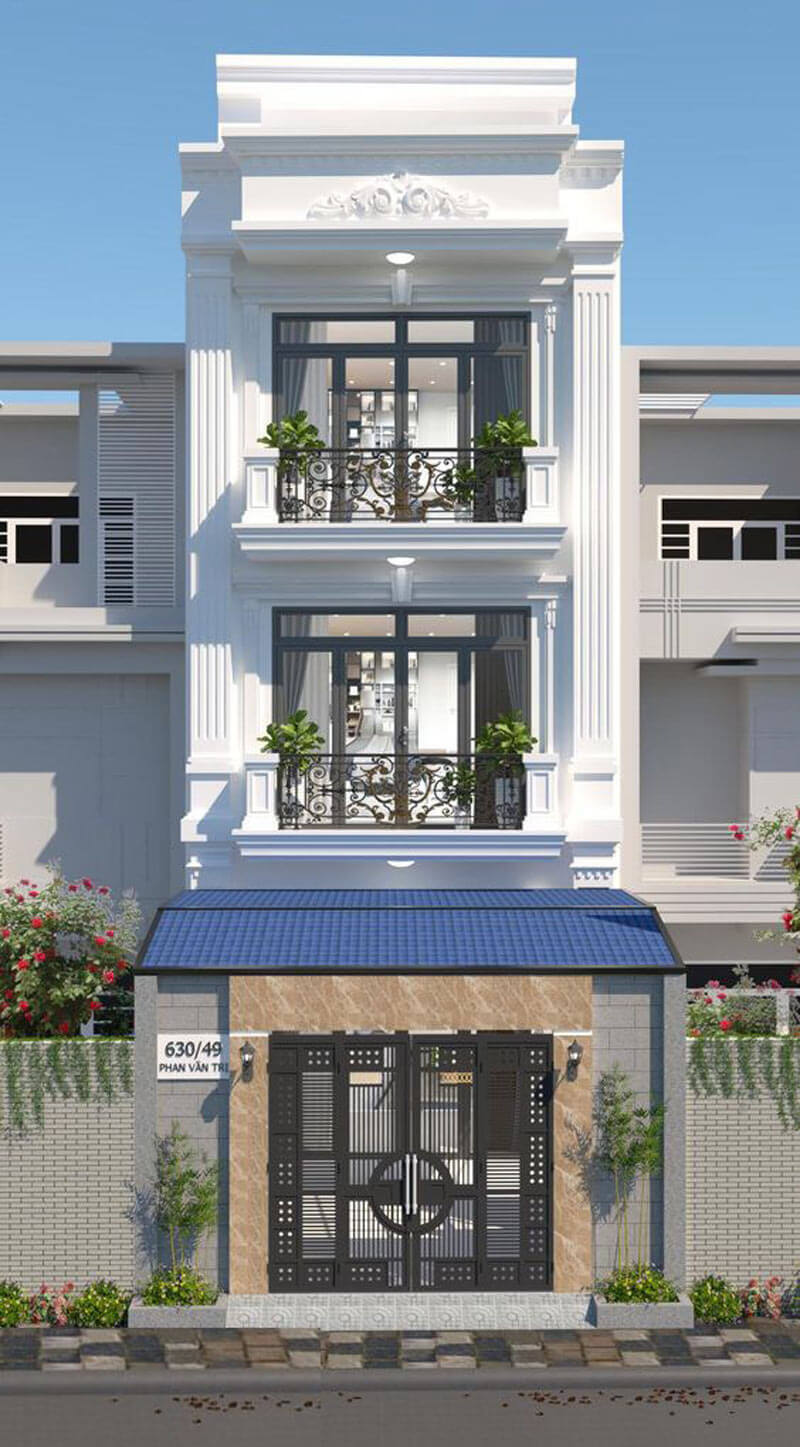 mặt tiền nhà ống cổ điển