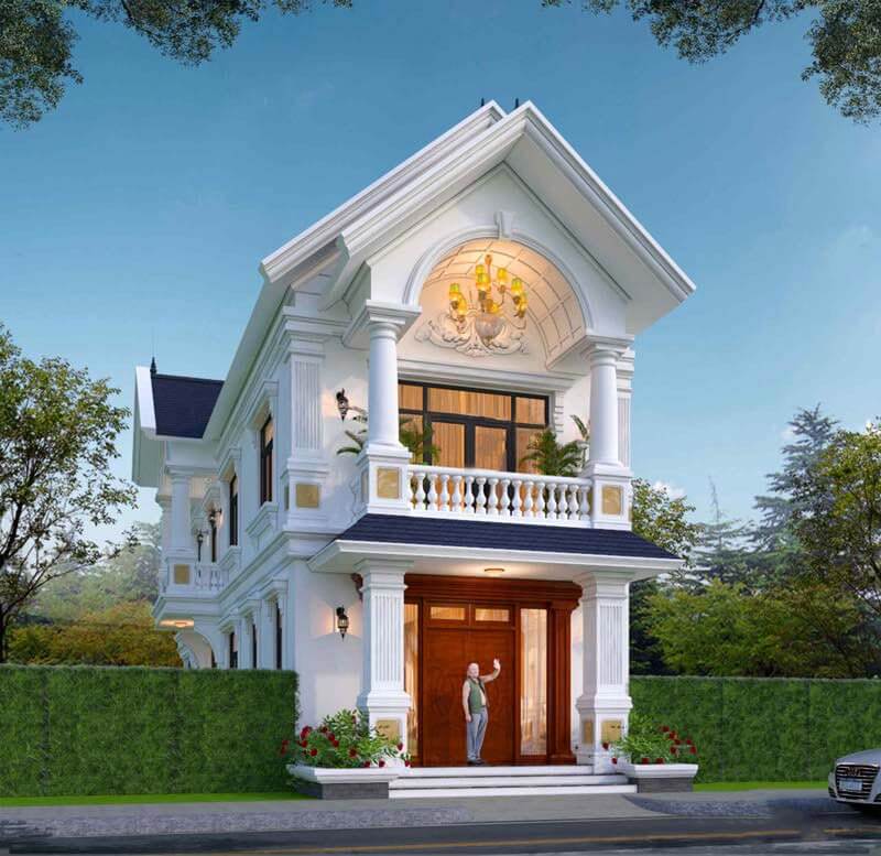 mẫu mặt tiền nhà ống tân cổ điển Pendecor