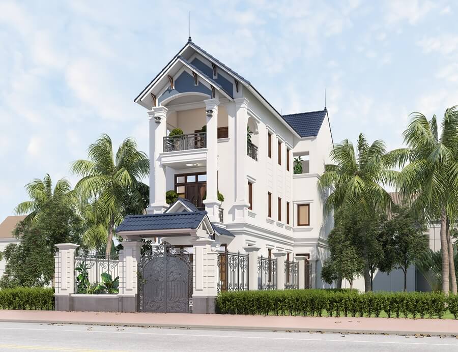 mặt tiền tân cổ điển nhà ống