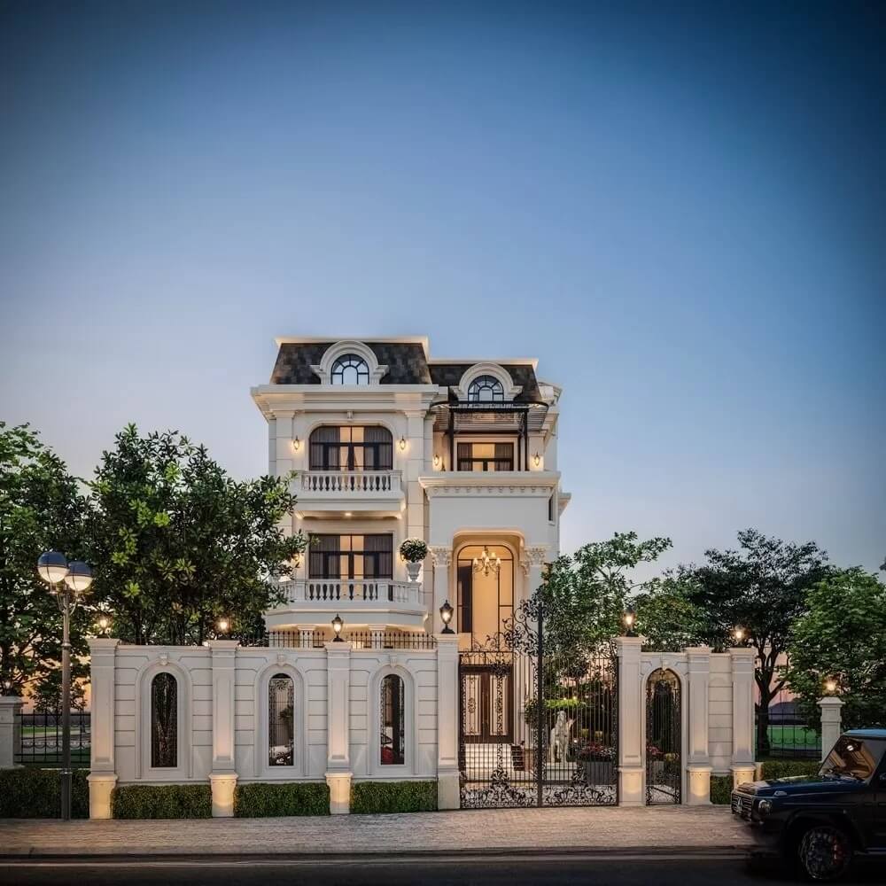 mặt tiền nhà ống tân cổ điển Pendecor