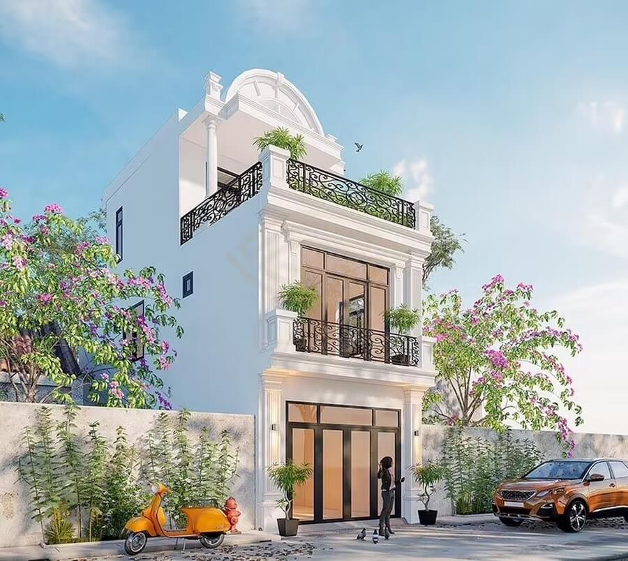 mẫu mặt tiền nhà ống tân cổ điển Pendecor