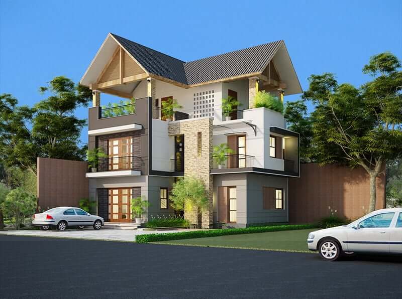 các mẫu mặt tiền nhà phố đẹp Pendecor