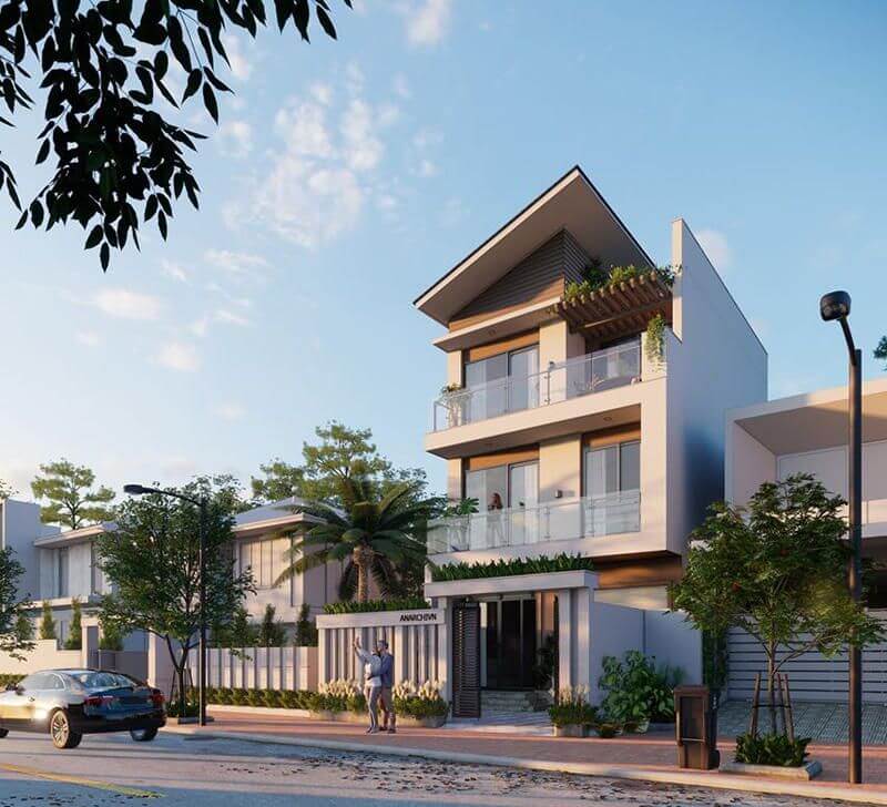 nhà 3 tầng mặt tiền 8m hiện đại Pendecor