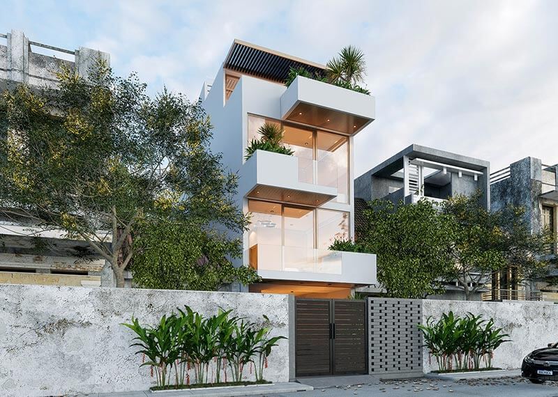 thiết kế mặt tiền nhà đẹp Pendecor