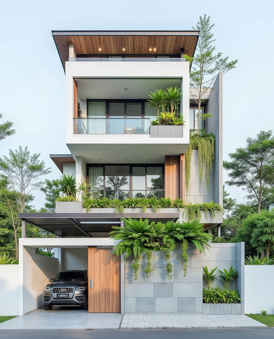 mặt tiền nhà phố đẹp Pendecor