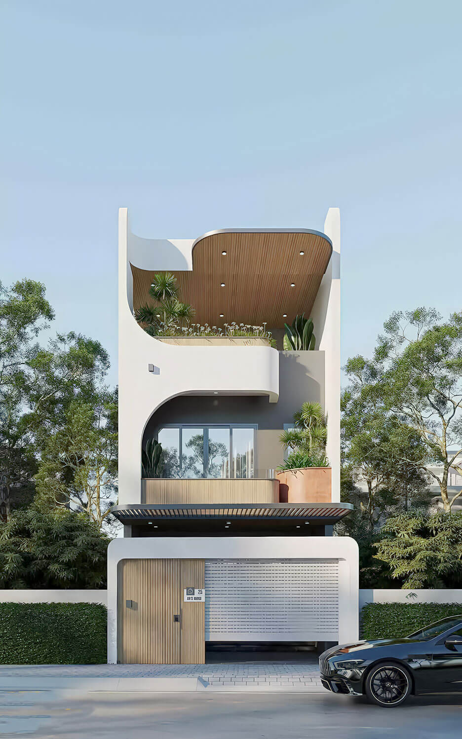 các kiểu mặt tiền nhà phố đẹp Pendecor