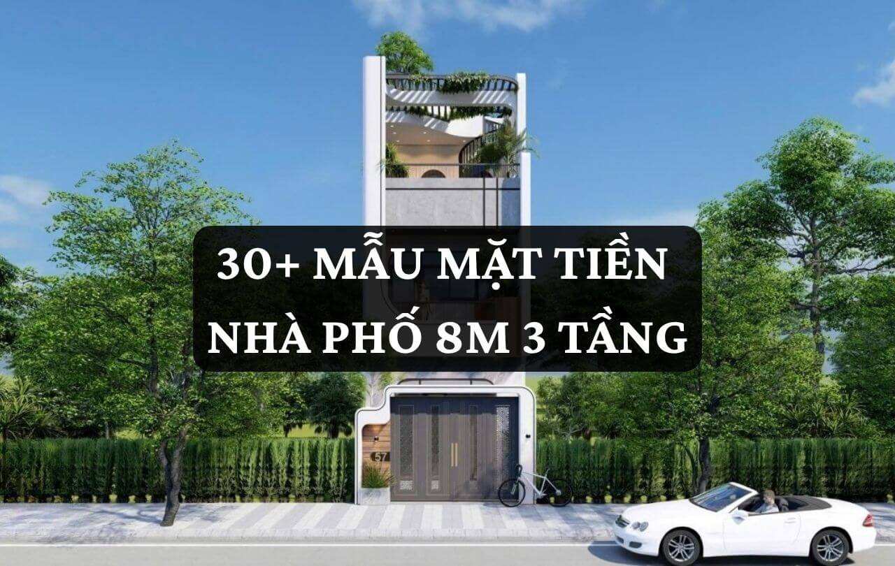 mặt tiền nhà phố 8m 3 tầng Pendecor