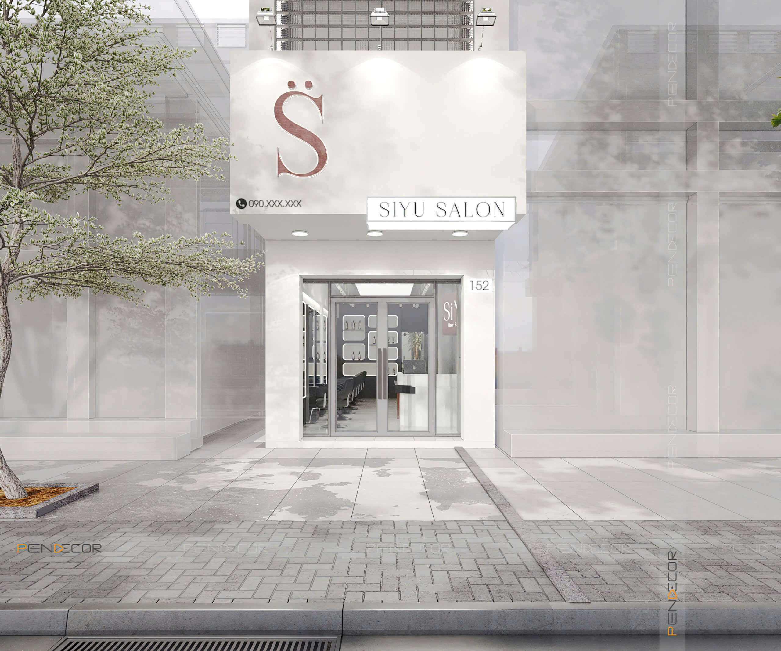 mẫu nhà ống 3 tầng mặt tiền 4m Pendecor