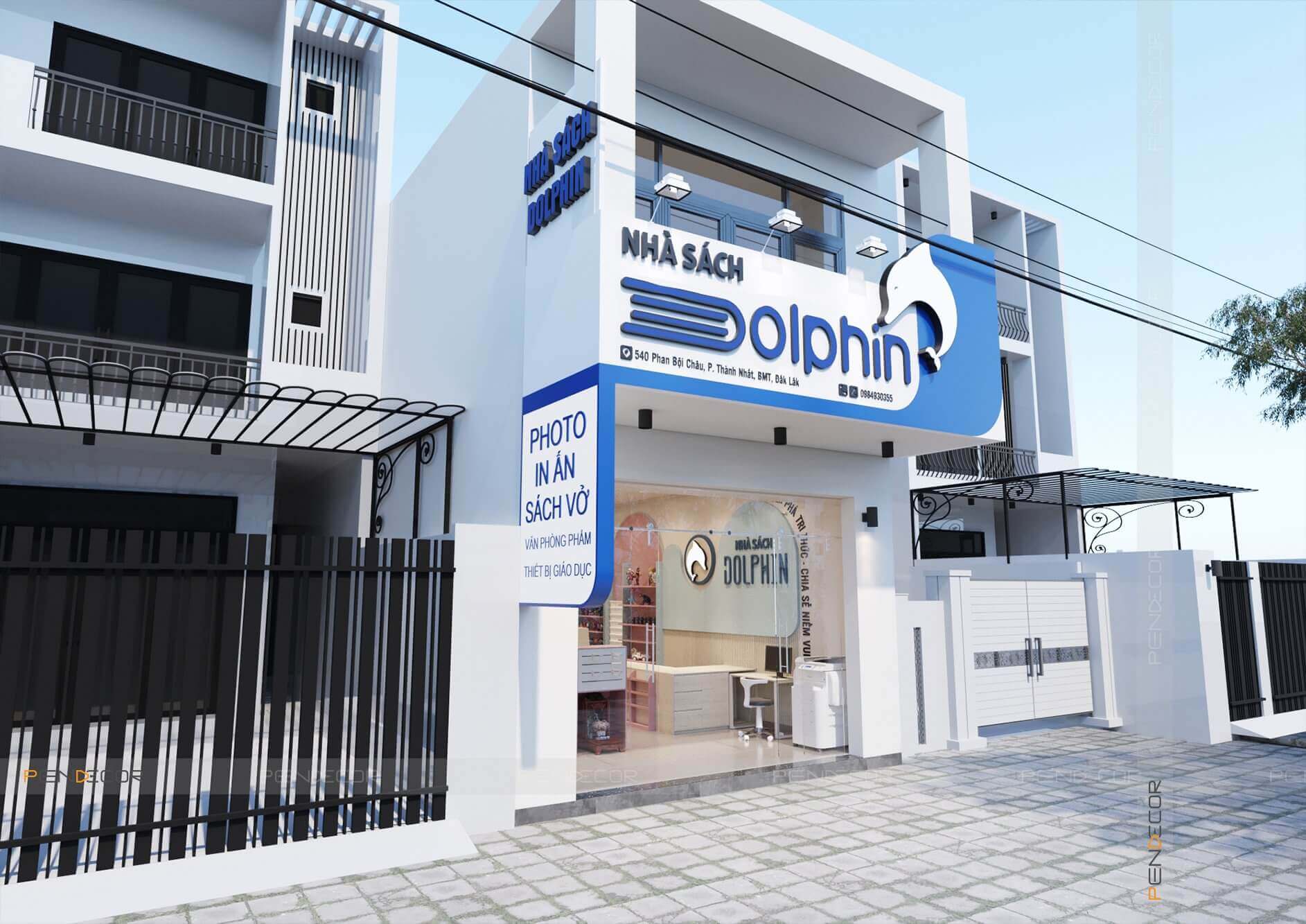 mặt tiền 4m nhà 3 tầng Pendecor