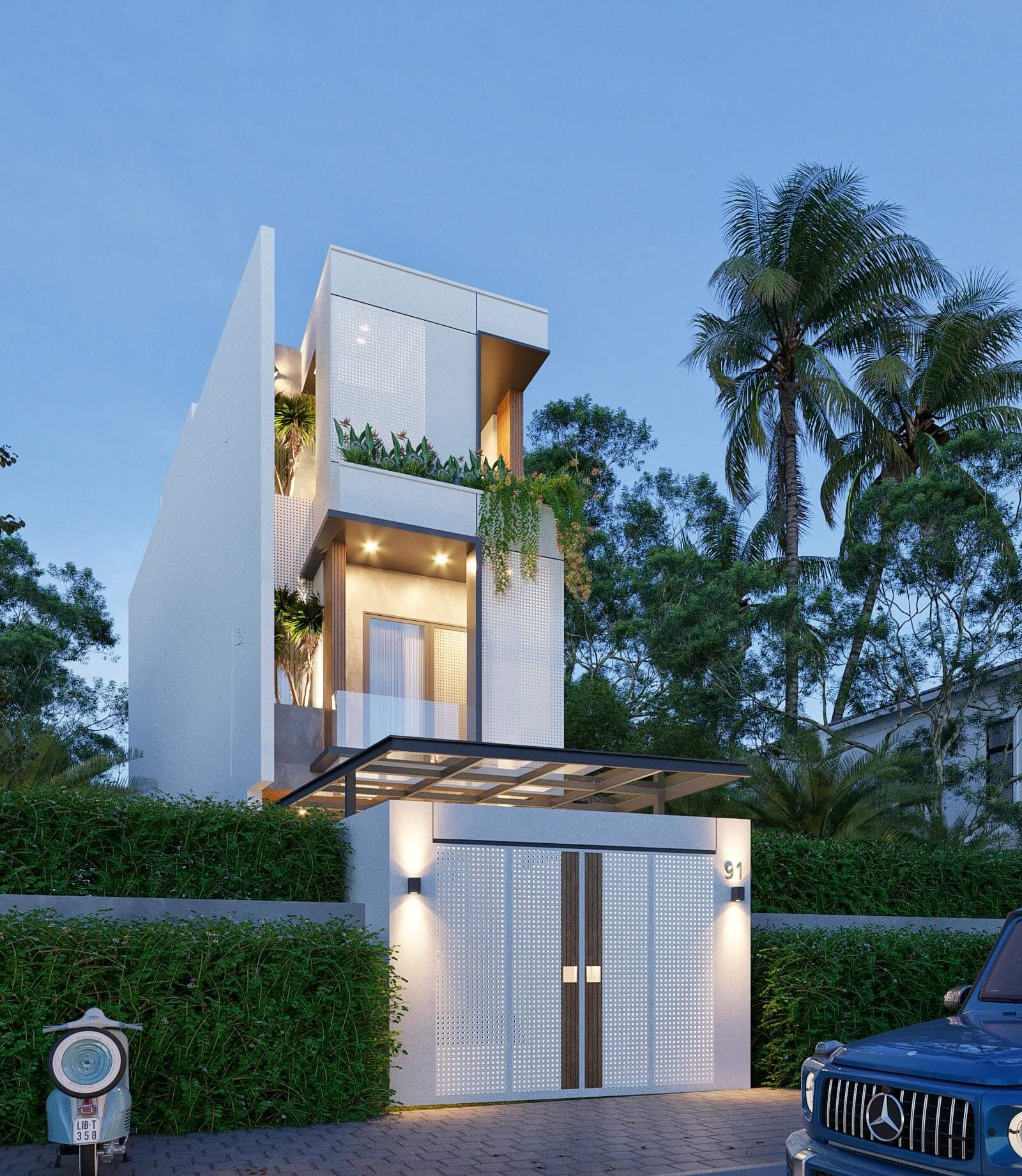 mau nha mat tien 4m Pendecor