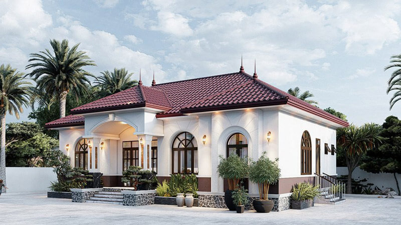 mẫu nhà tân cổ điển mặt tiền 5m Pendecor