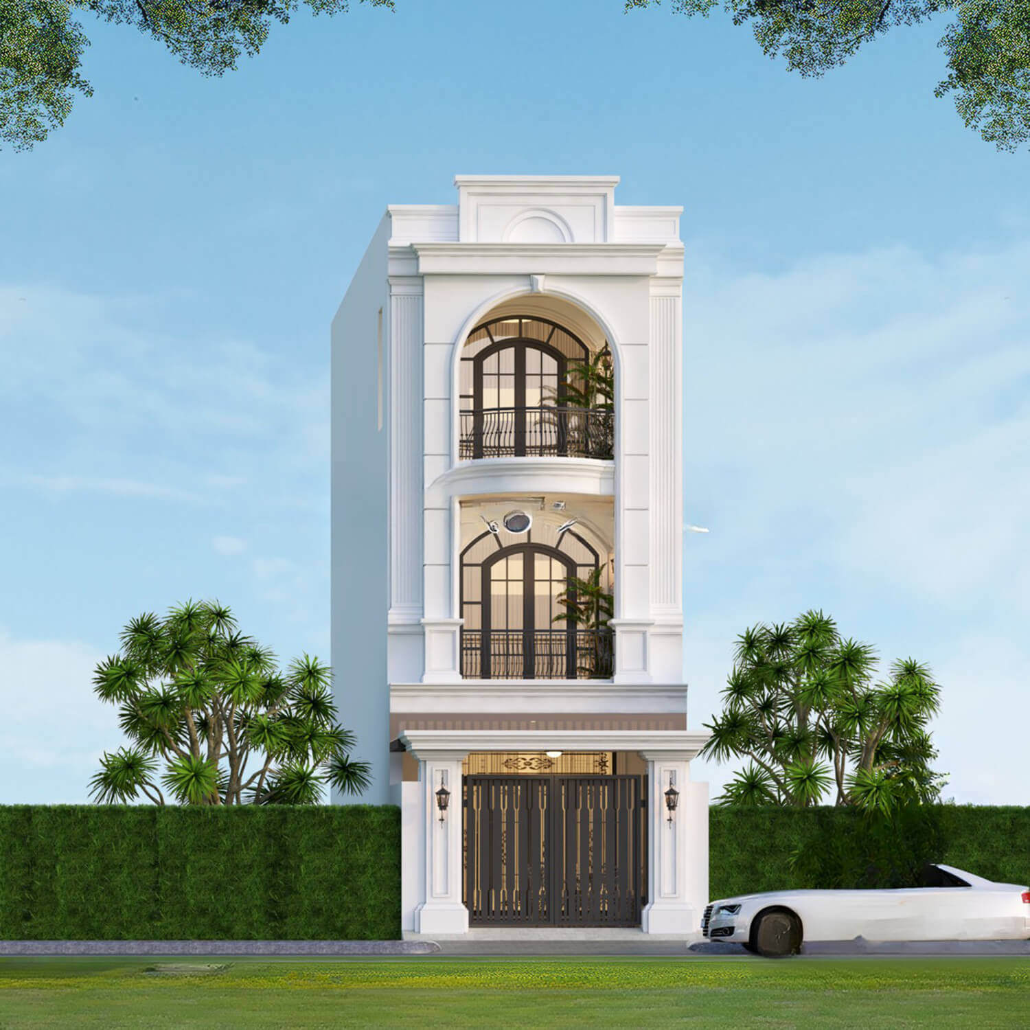 mặt tiền nhà cổ điển Pendecor