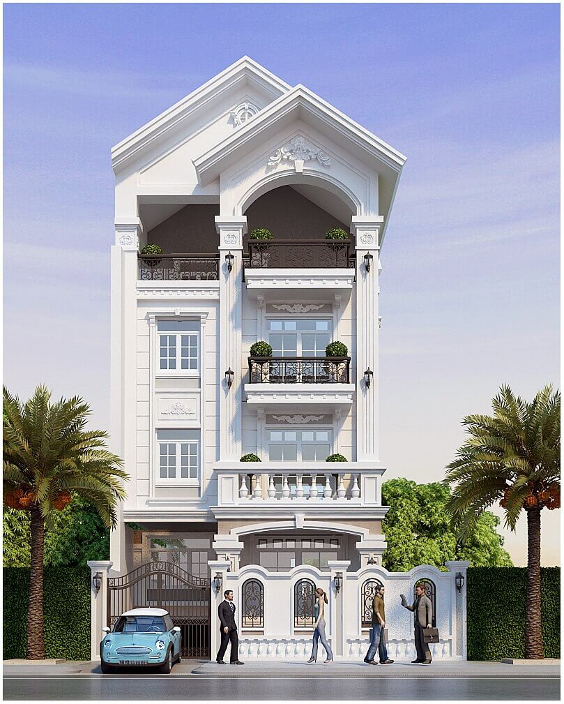 mặt tiền nhà phố cổ điển Pendecor