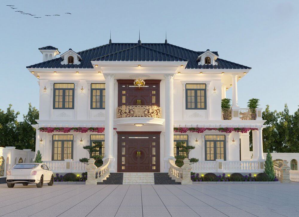 mặt tiền nhà ống tân cổ điển đẹp Pendecor