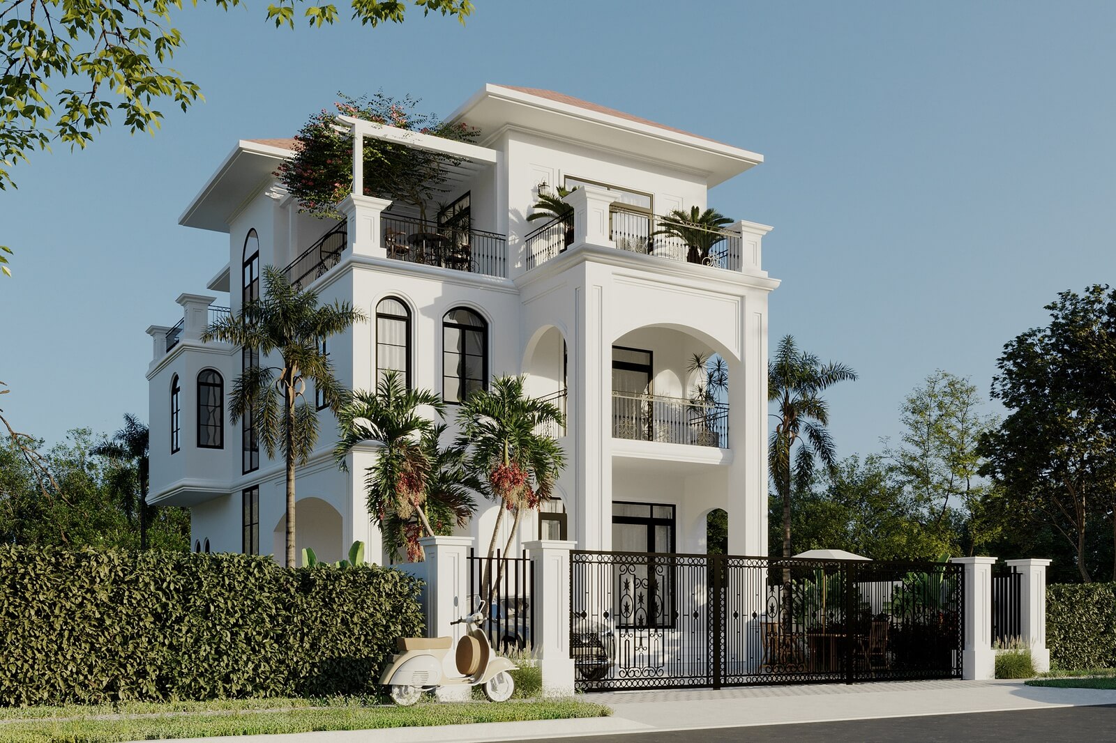 nhà mặt phố tân cổ điển Pendecor