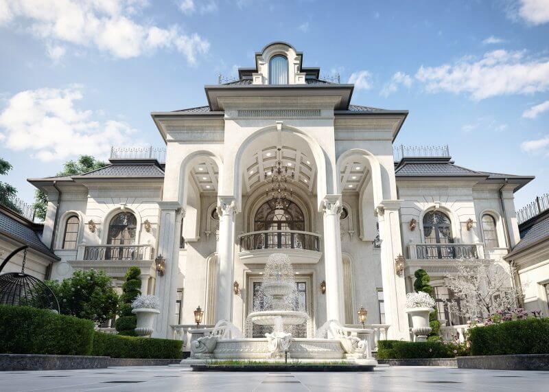 mẫu nhà tân cổ điển 2 mặt tiền Pendecor