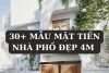 30+ mẫu mặt tiền nhà phố đẹp 4m: Lợi thế và Giải pháp tối ưu