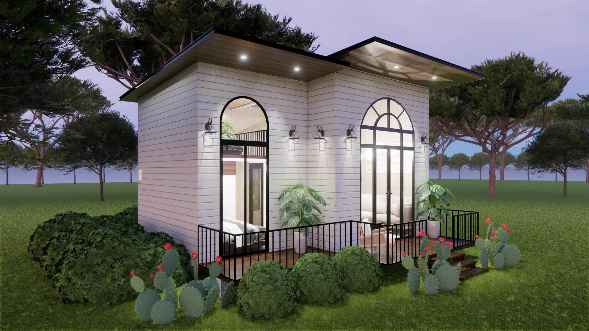 mặt tiền nhà có tầng lửng Pendecor