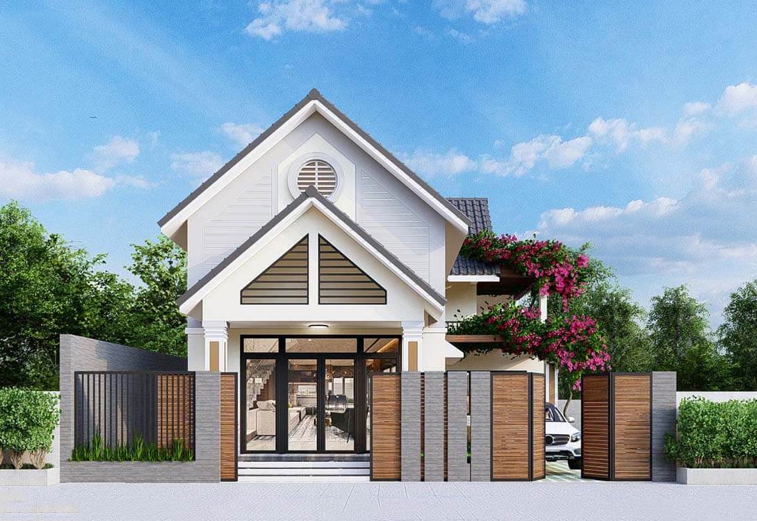 mặt tiền nhà phố có tầng lửng Pendecor