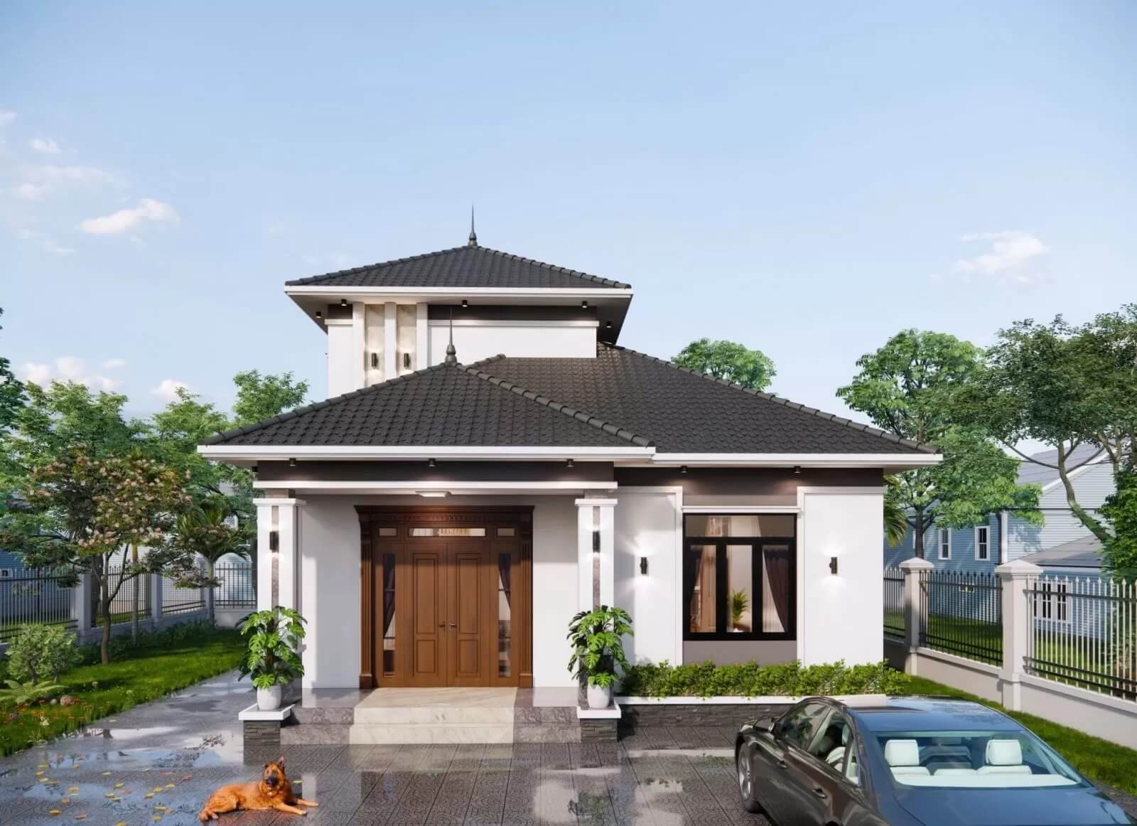 mặt tiền nhà có tầng lửng