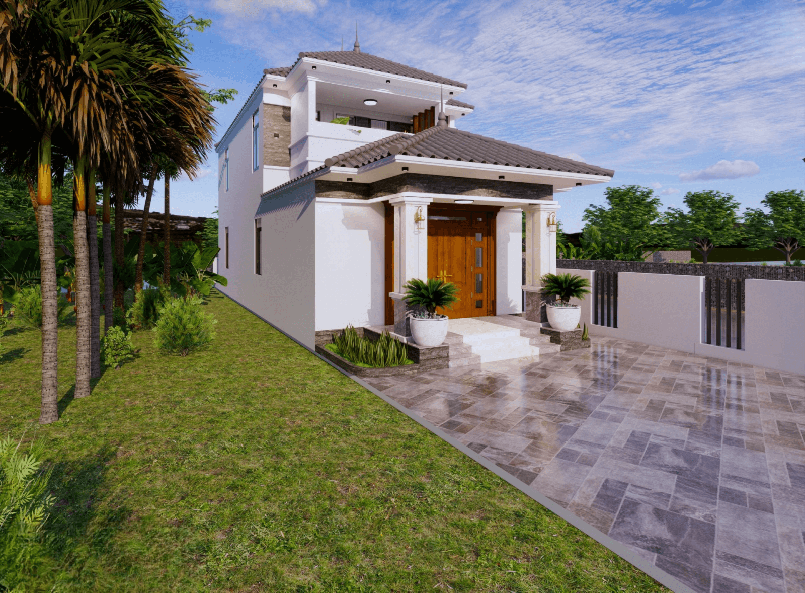 mặt tiền nhà phố có tầng lửng